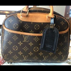 Louis Vuitton Lrg Black Epi Luggage Tag